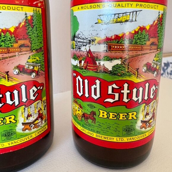 Vintage Capilano Brewery Old Style Beer Empty Bottles - Picture 2 of 4
